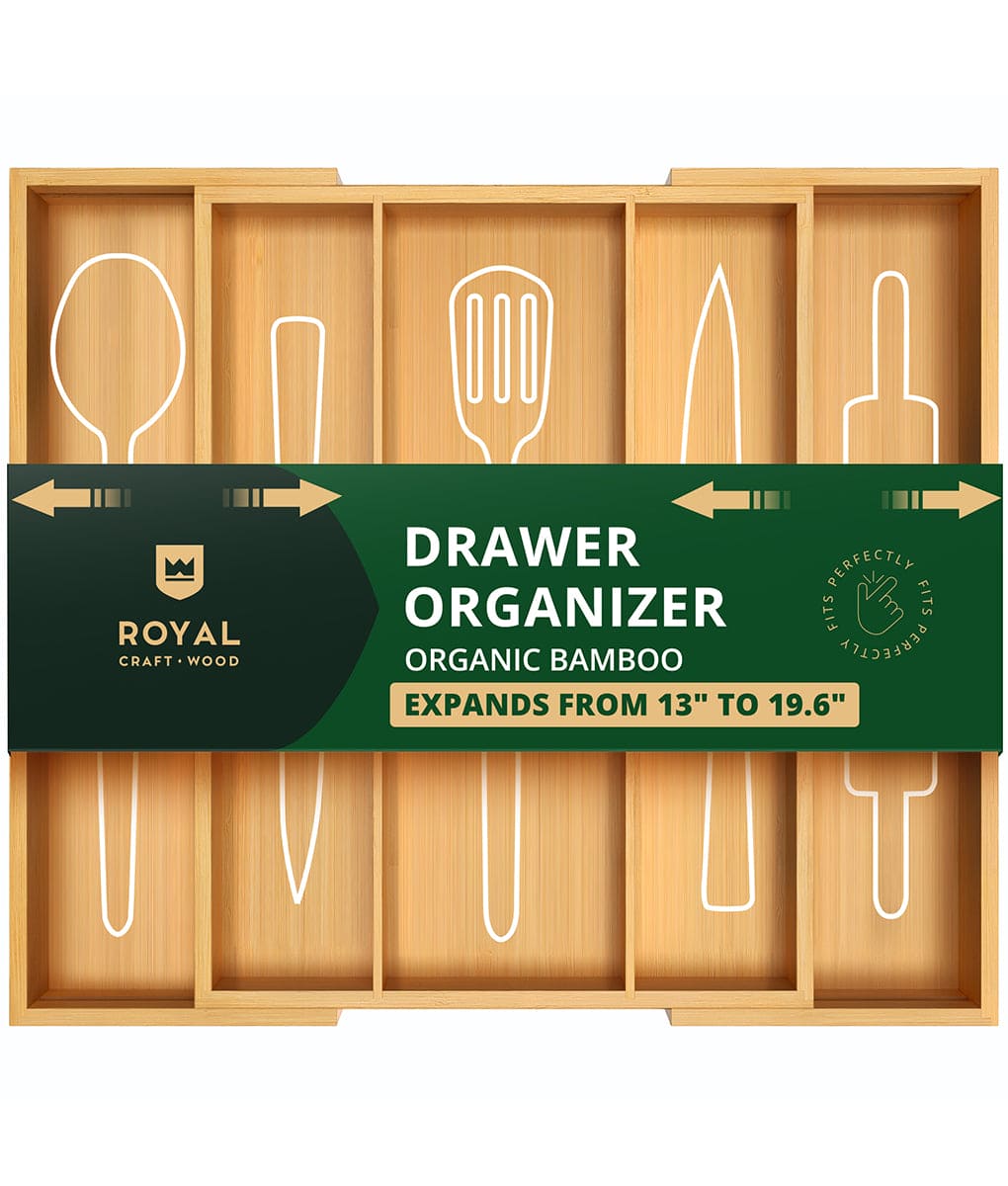 Silverware Drawer Organizer 9 Slots-0