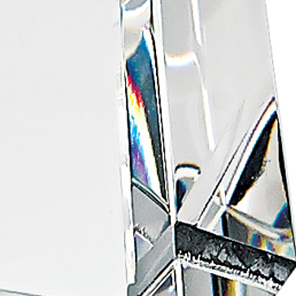 12" Clear Crystal Obelisk Statue-7