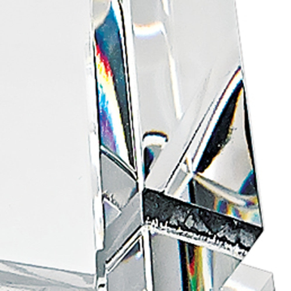 12" Clear Crystal Obelisk Statue-4
