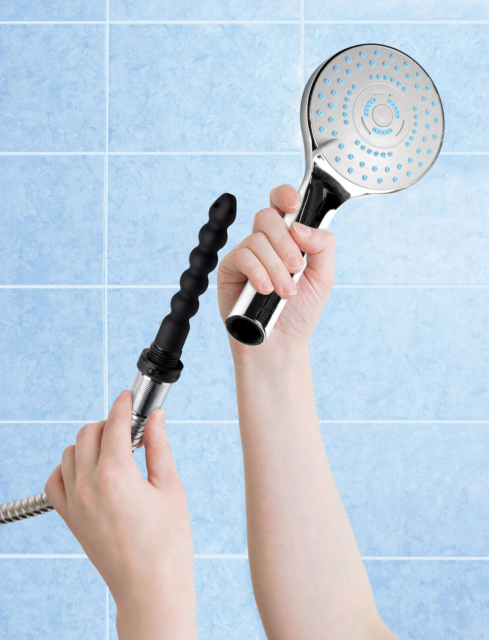Shower Head with Silicone Enema Nozzle-0