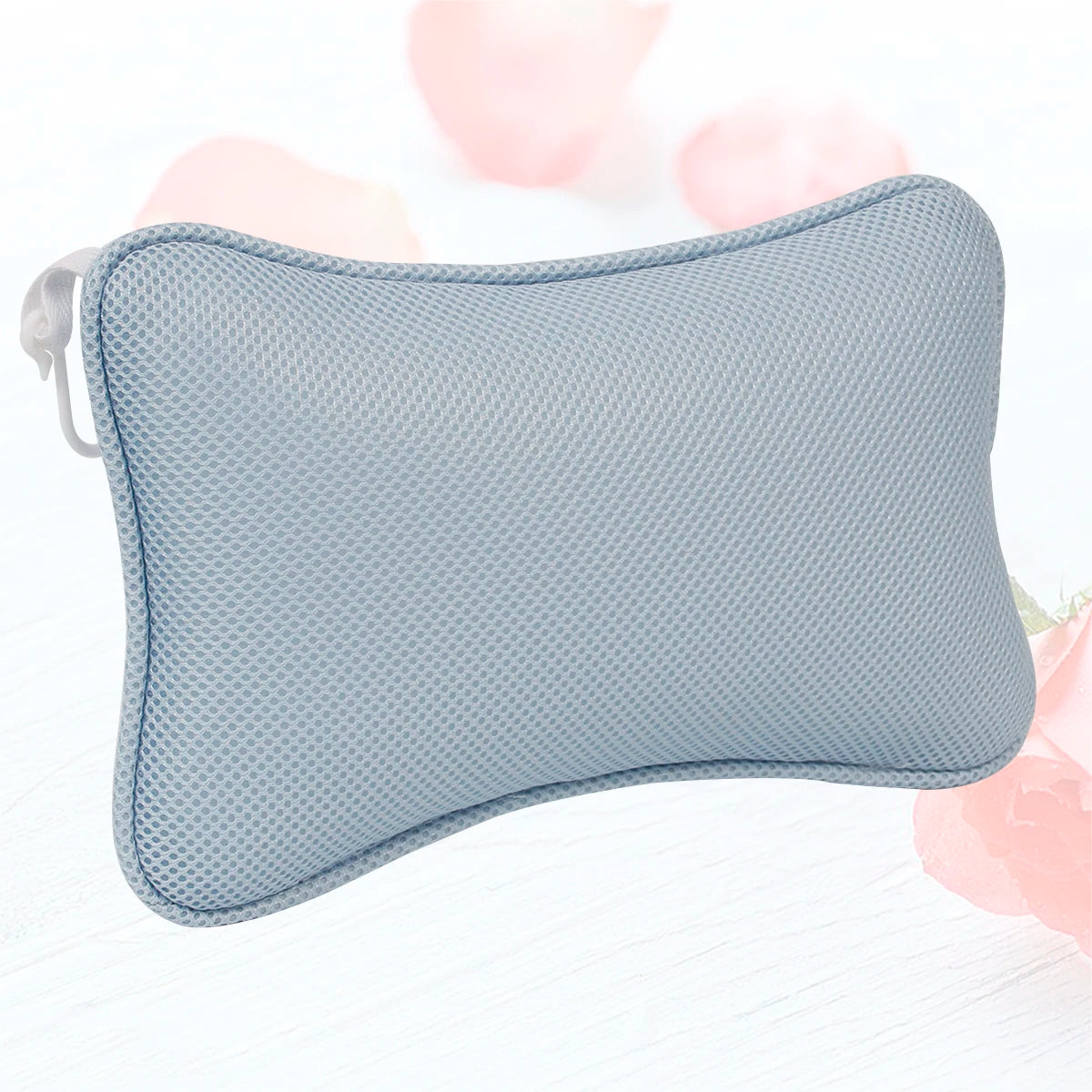 1pc Bathtub Pillow Head Rest Durable Bath Pillow with 2 Strong Suction Cups Fits All Tub Types Spa Mat Shower Neck Support
