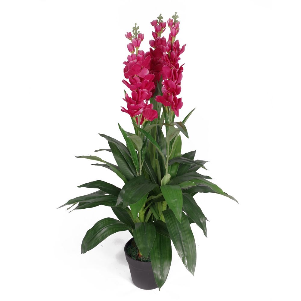 Artifical Orchid Plant 100cm Lilac 100cm Realistic Faux House Plants Flowers-1