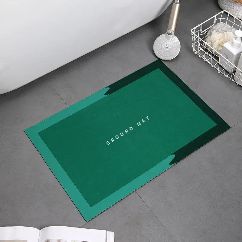 1PC Bathroom Bath Mat 40*60CM Non Slip Home Bathroom Rug Super Absorbent Shower Carpet Fast Drying Carpet Shower TubDoormat