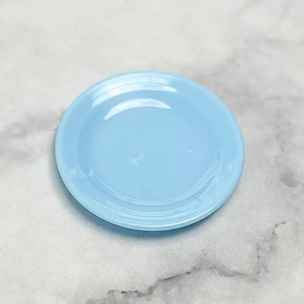 5Pcs Miniatures Plastic Mini Food Plates Kitchen Toy Durable Simulation Dining Plate Tableware Model