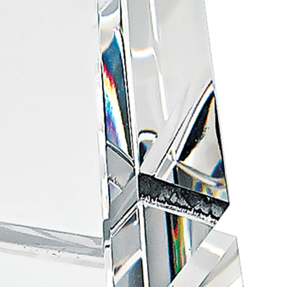 12" Clear Crystal Obelisk Statue-6