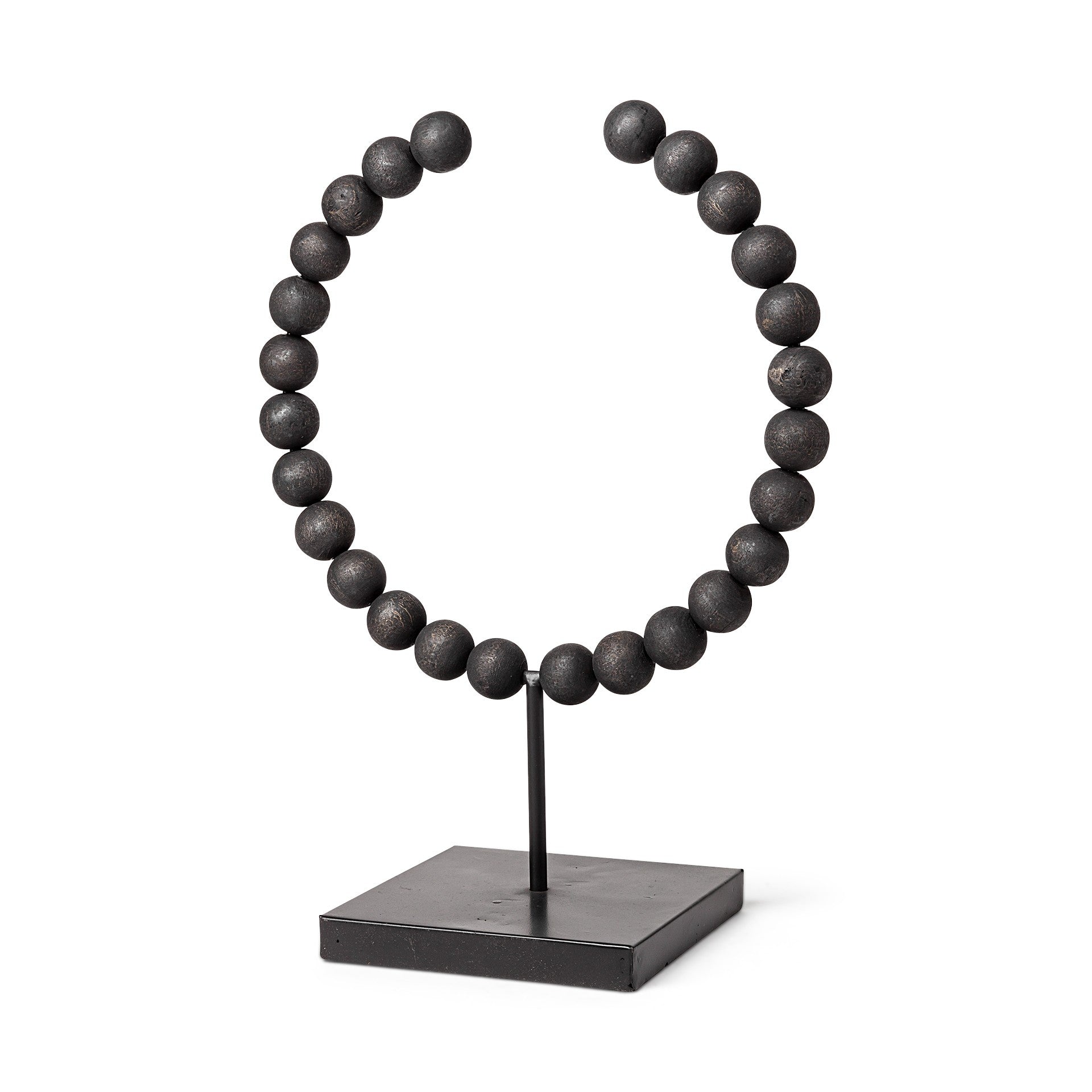 Black Beaded Sculpture-1