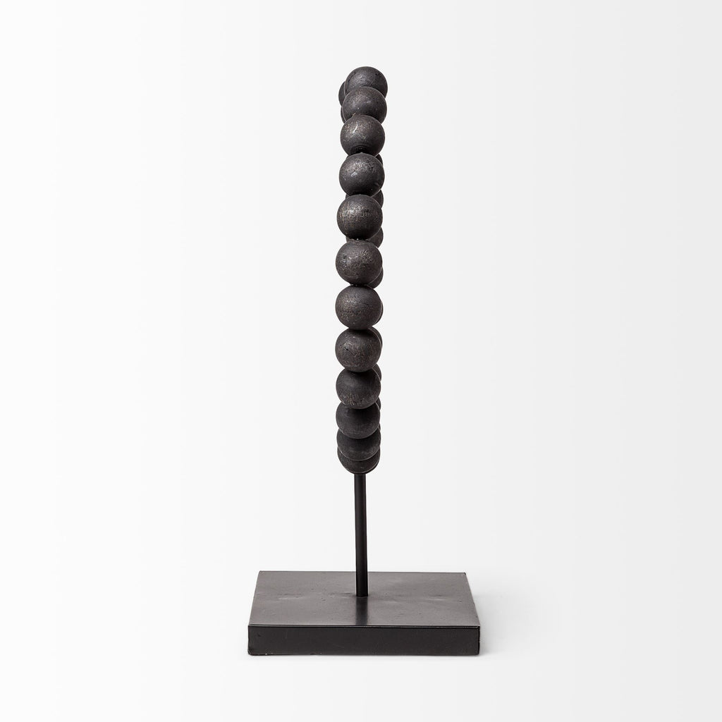 Black Beaded Sculpture-3