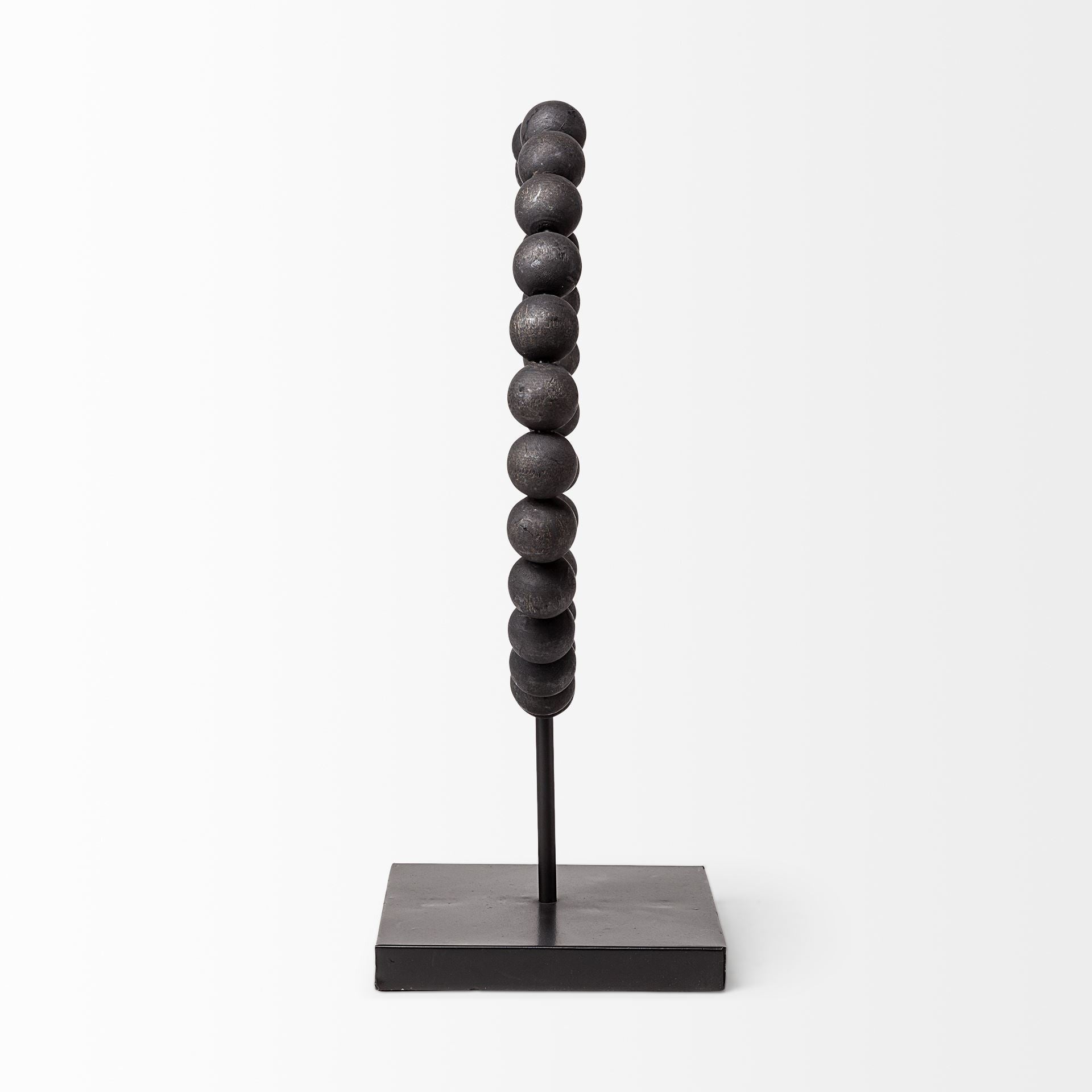 Black Beaded Sculpture-3