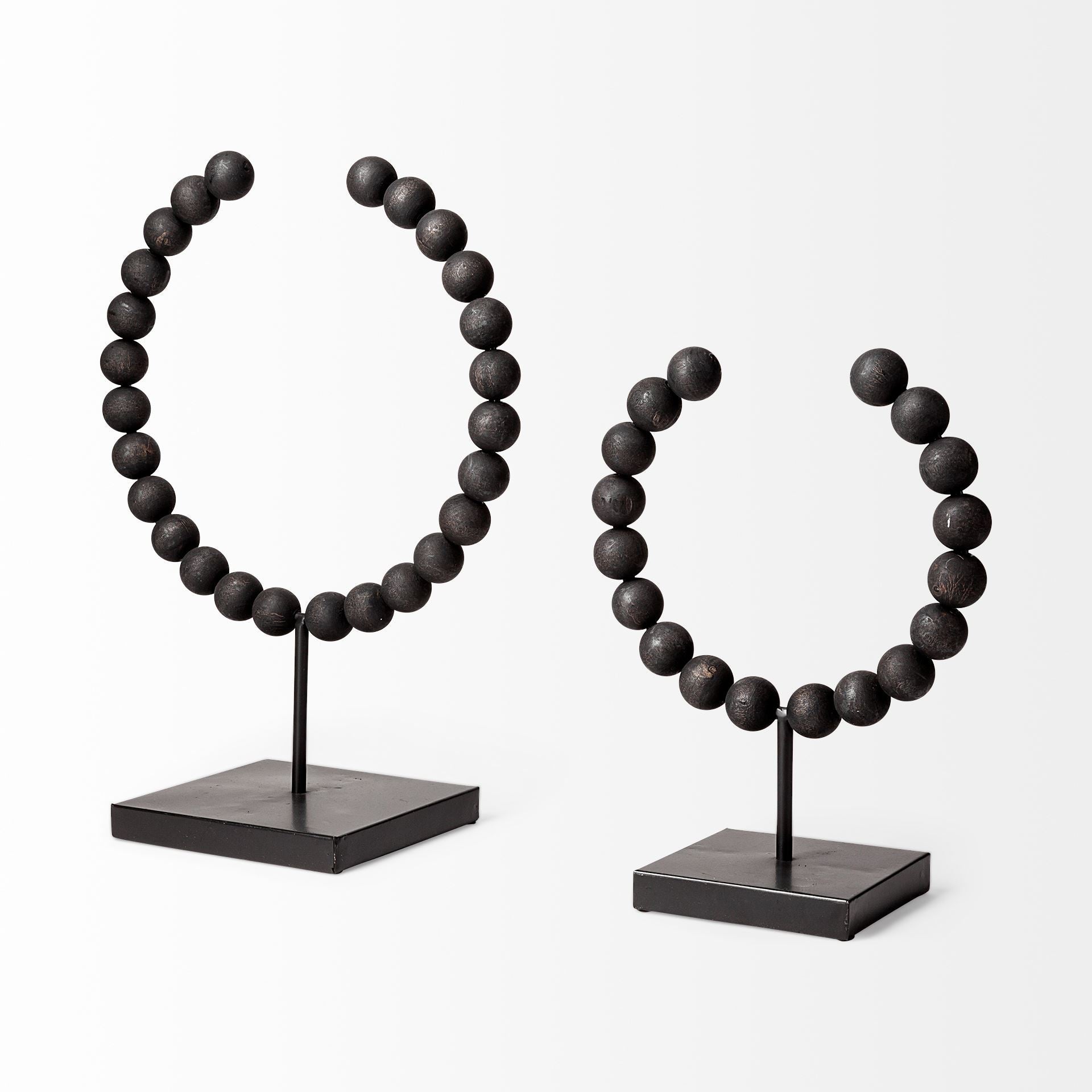 Black Beaded Sculpture-4
