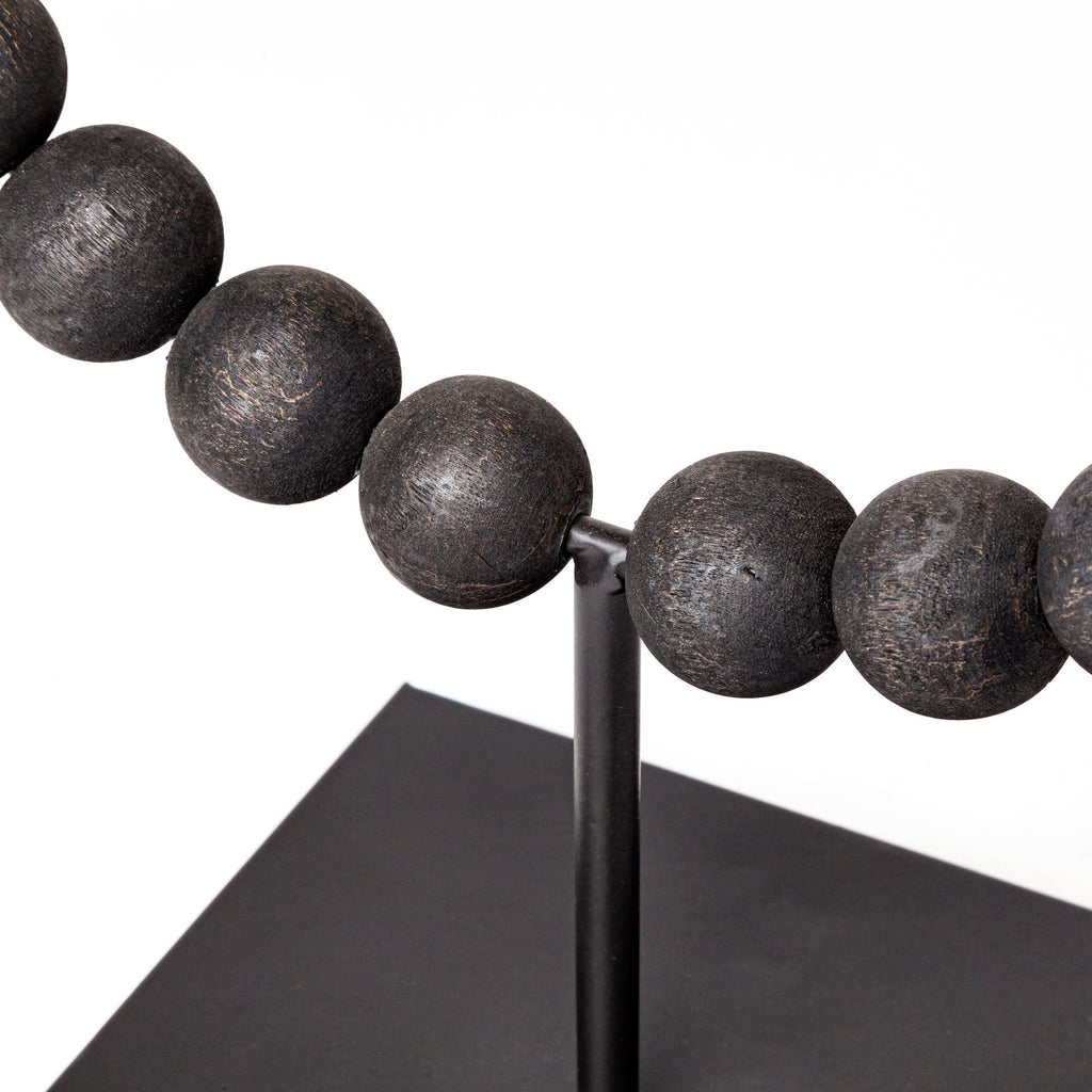Black Beaded Sculpture-5