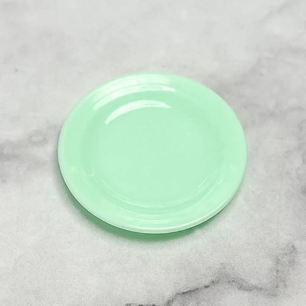 5Pcs Miniatures Plastic Mini Food Plates Kitchen Toy Durable Simulation Dining Plate Tableware Model