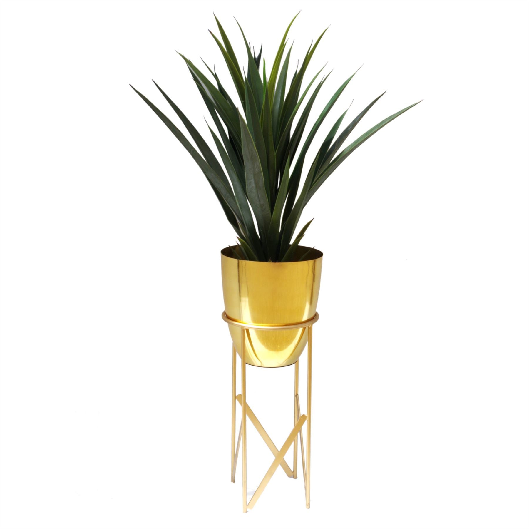 Tropical Artificial Plants 60cm Spiky Tropical Yukka Potted Faux Plants-3