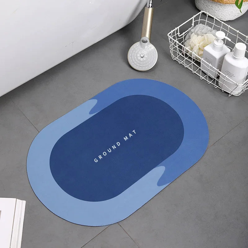 1PC Bathroom Bath Mat 40*60CM Non Slip Home Bathroom Rug Super Absorbent Shower Carpet Fast Drying Carpet Shower TubDoormat