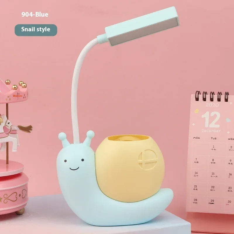 Cartoon Creative Learning Desk Lamp Led Rechargeable Eye-care Desk Lamp Kindergarten Children Small Gift Bedroom Household