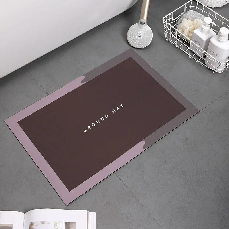 1PC Bathroom Bath Mat 40*60CM Non Slip Home Bathroom Rug Super Absorbent Shower Carpet Fast Drying Carpet Shower TubDoormat