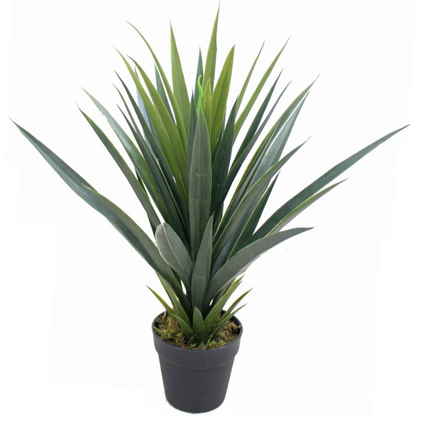 Tropical Artificial Plants 60cm Spiky Tropical Yukka Potted Faux Plants-0
