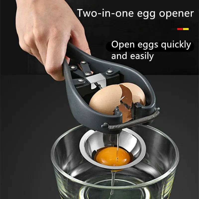 Manual Egg Tools Stainless Steel Egg Opener Scissors Eggshell Cracker Topper Eggs Opener Separator Kitchen Tools Accessories