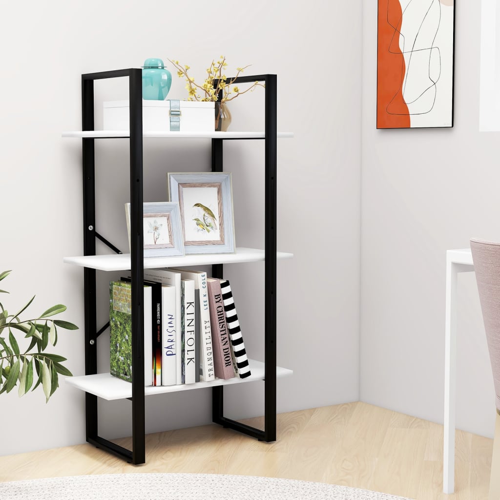 vidaXL Storage Shelf White 23.6"x11.8"x41.3" Engineered Wood-1