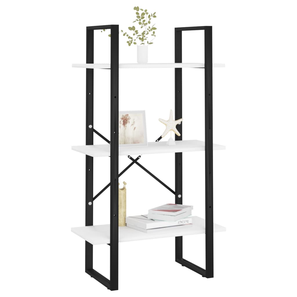 vidaXL Storage Shelf White 23.6"x11.8"x41.3" Engineered Wood-2