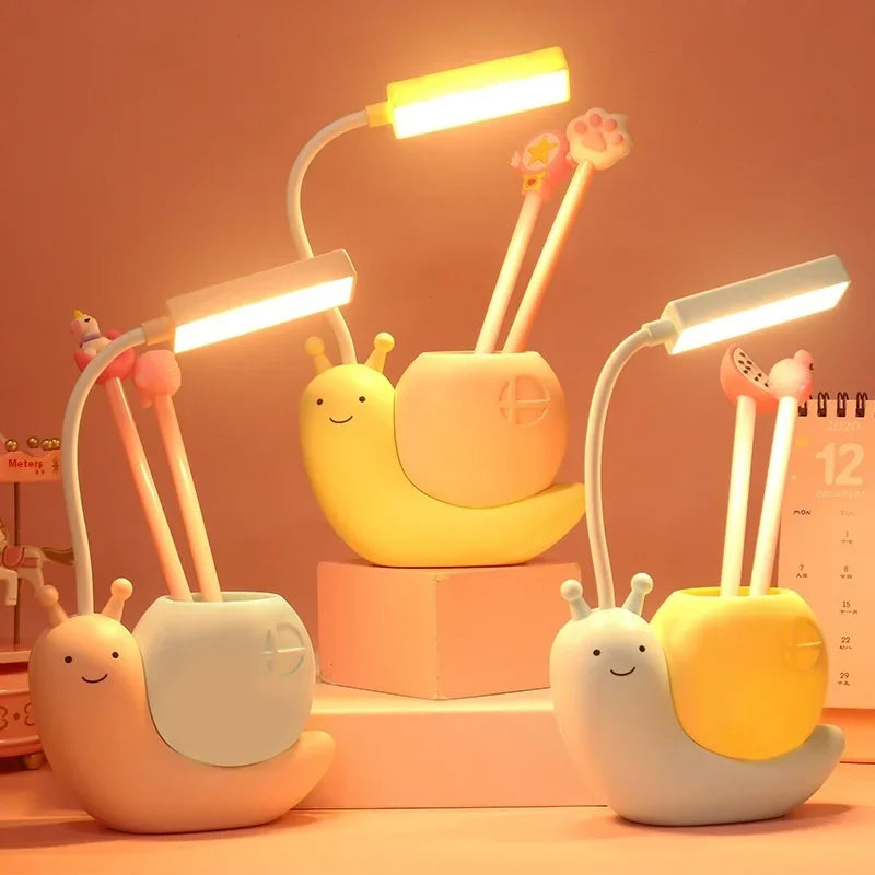 Cartoon Creative Learning Desk Lamp Led Rechargeable Eye-care Desk Lamp Kindergarten Children Small Gift Bedroom Household