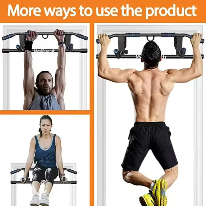 Strength Training Pull-Up Bars With No Screws For Easy Door Frame Installation Doorway Pull Up Bar Home Door Frame Dip Bar