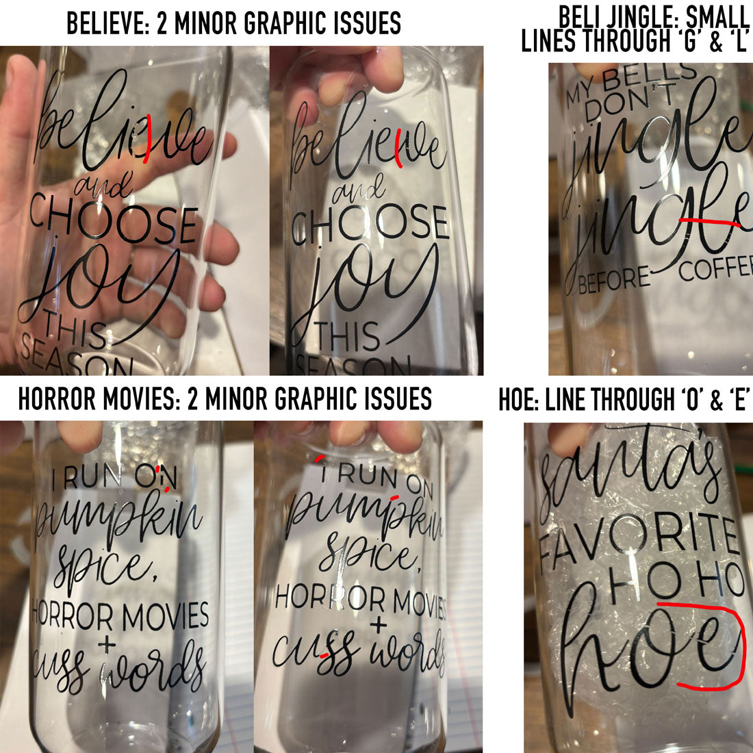 IMPERFECT Glass Cups-2