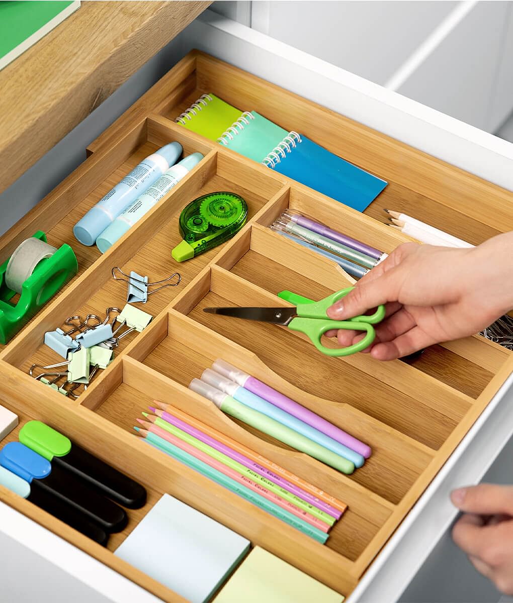 Silverware Drawer Organizer 9 Slots-4