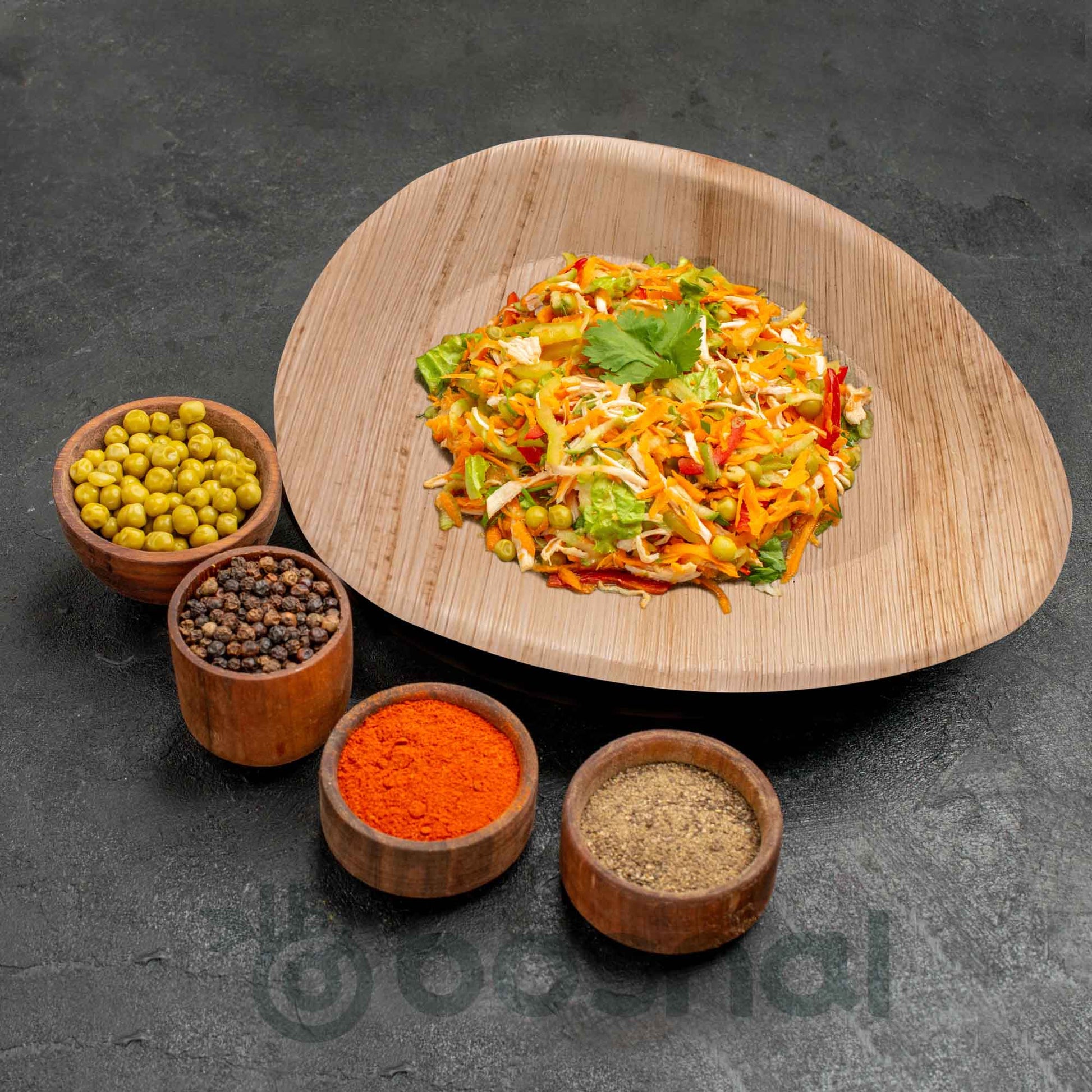 Bosnal - Palm Leaf Biodegradable Plates, 10 inch, Oval-3