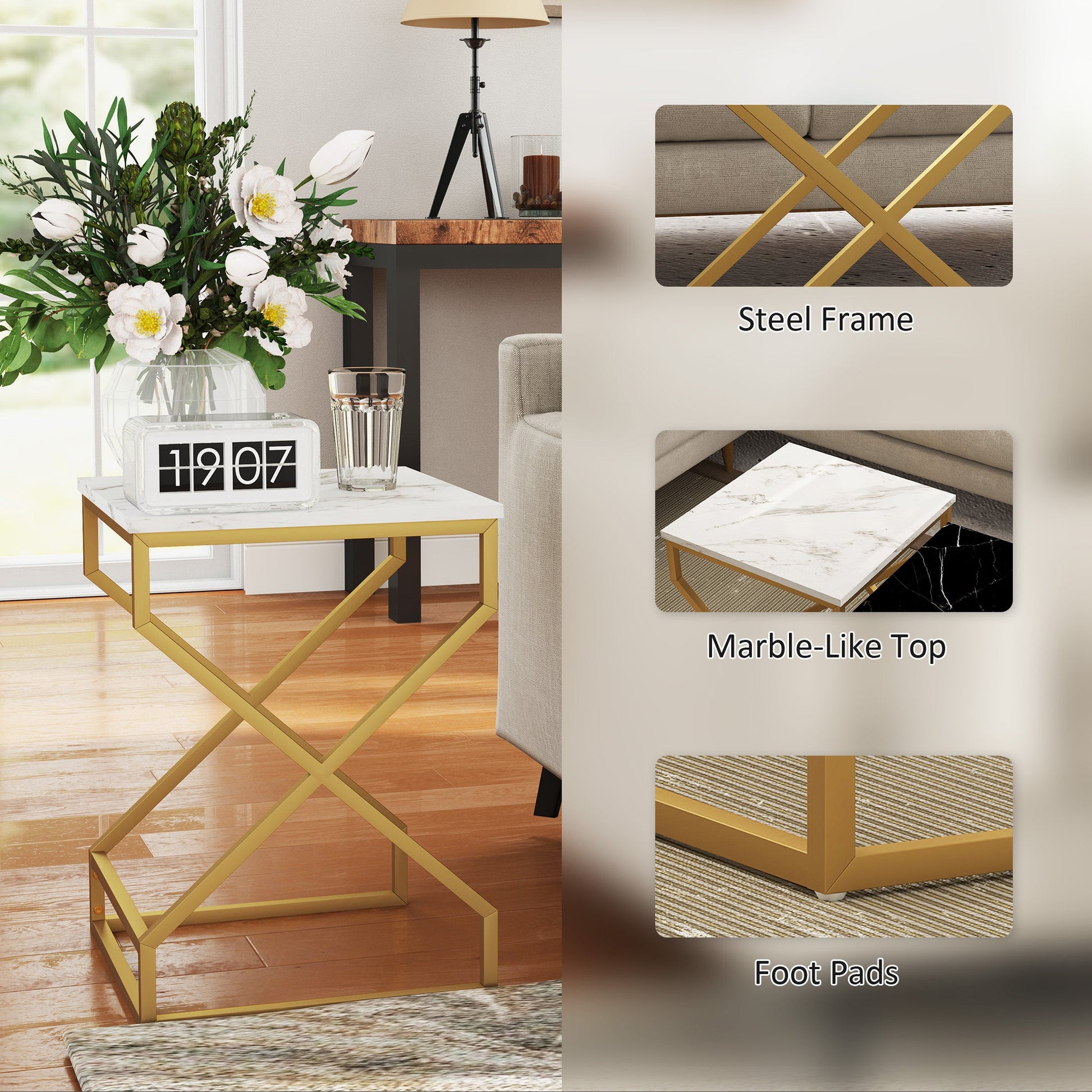 Set of Two Marble-Effect Nesting Tables-4