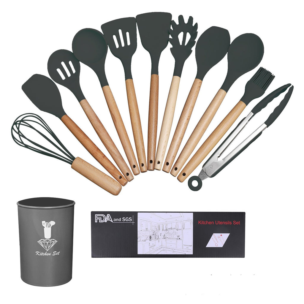 Silicone Kitchen Utensils Set-0
