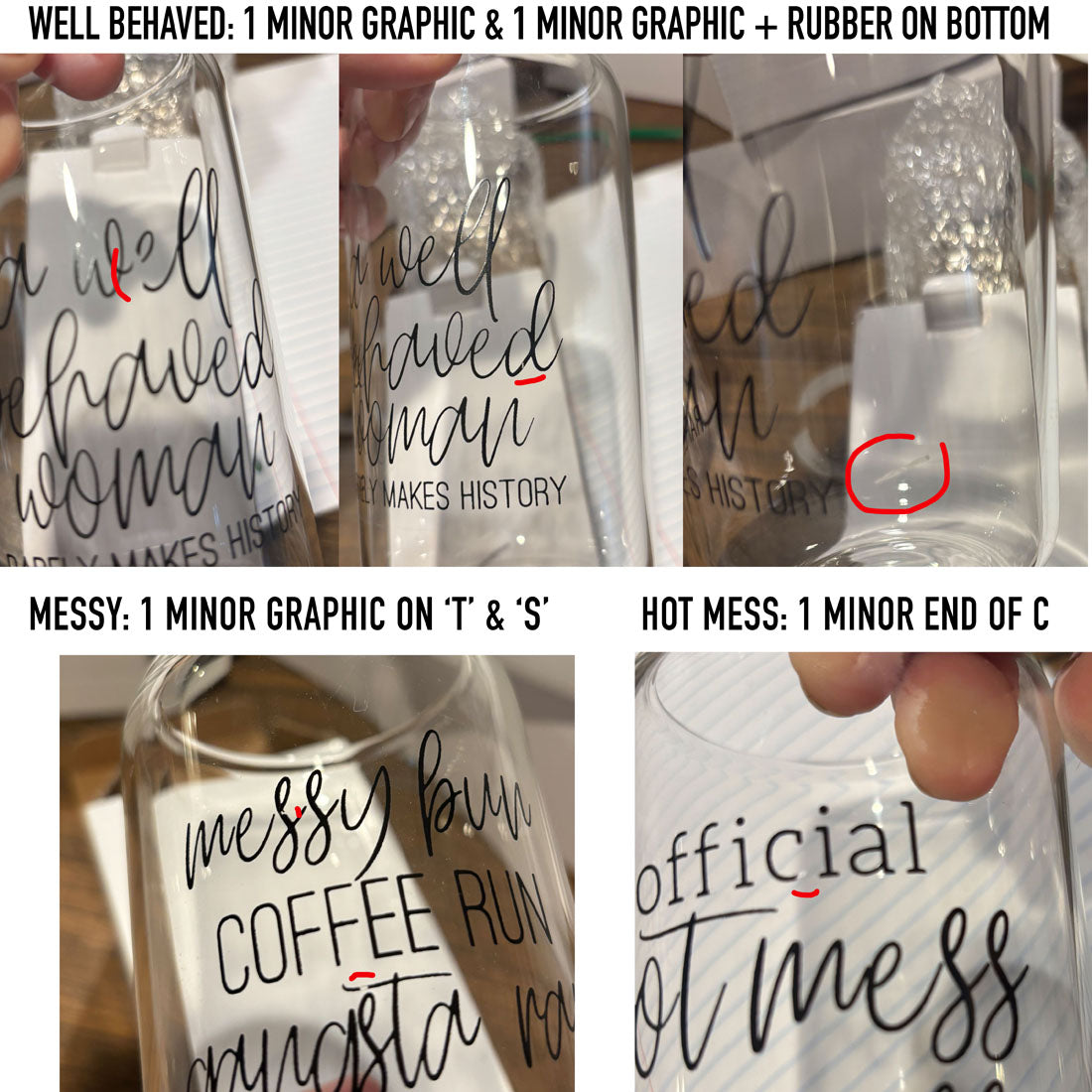 IMPERFECT Glass Cups-5