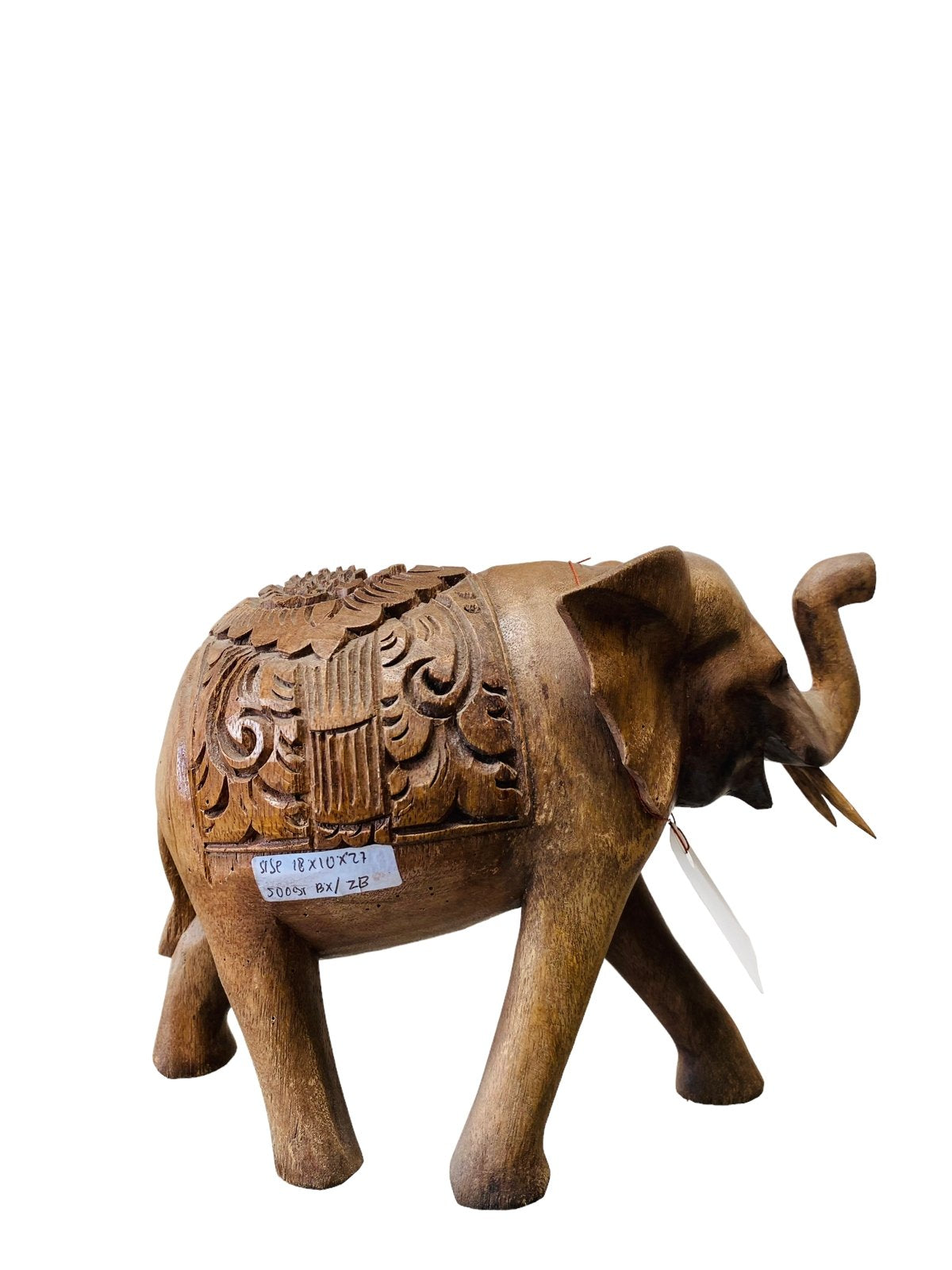 Small Elephant Balinese Wooden Statue-1