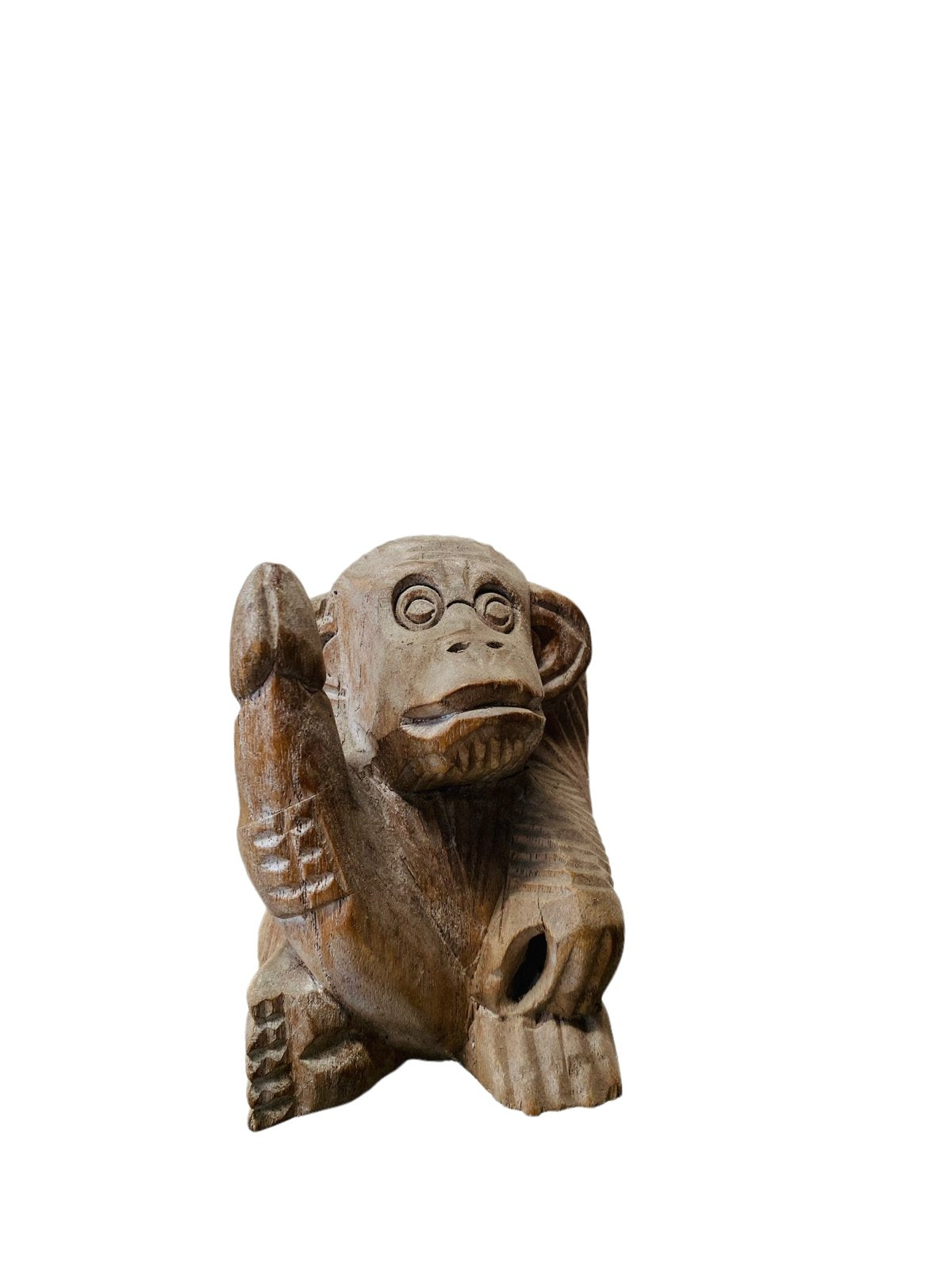 Small Didi Chimpanzee Wooden Statue
