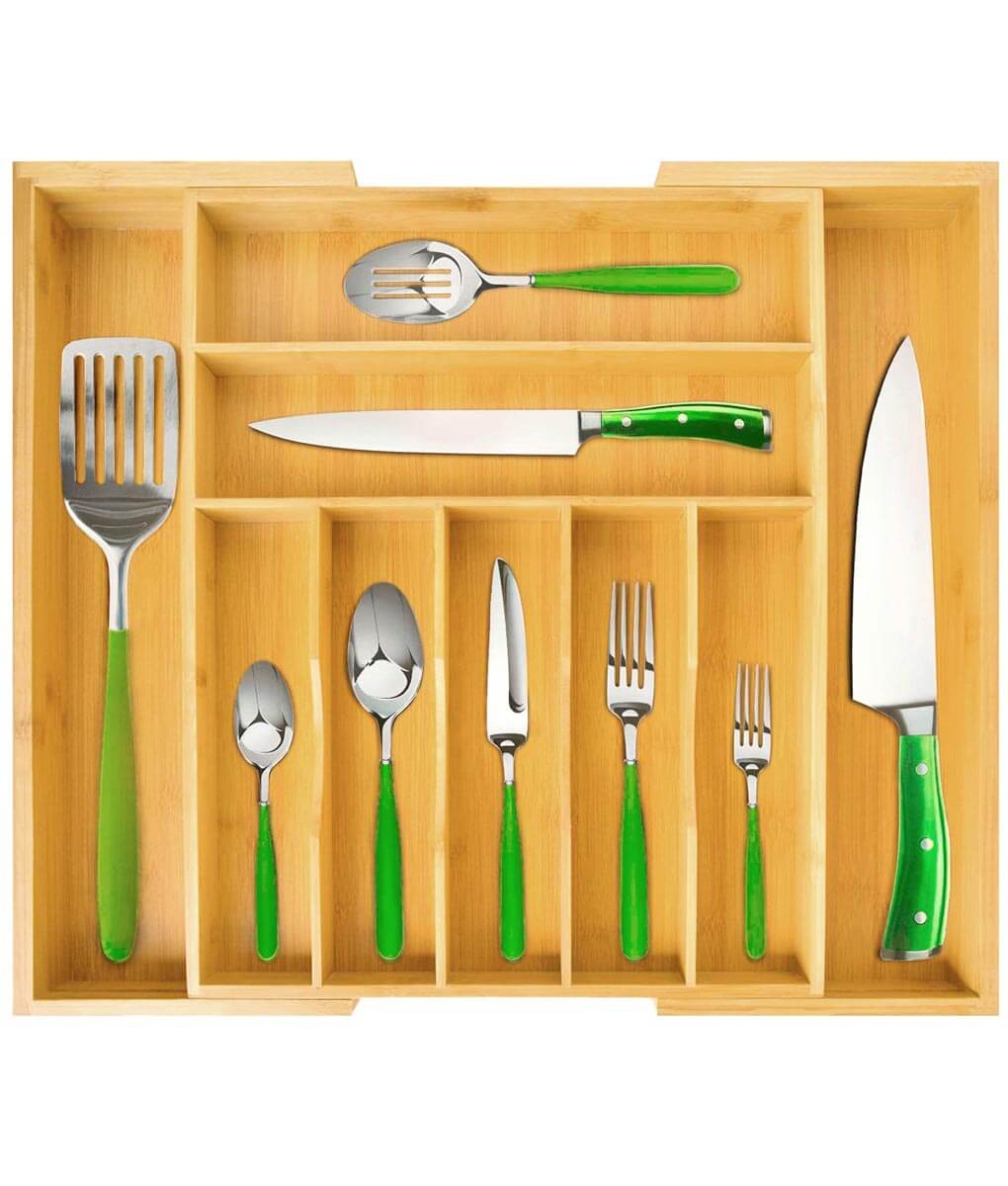 Silverware Drawer Organizer 9 Slots-3