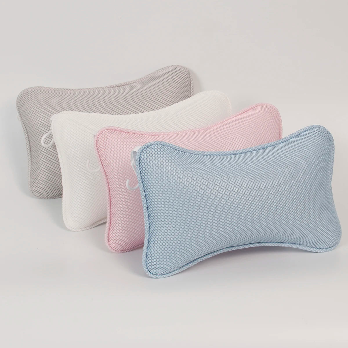 1pc Bathtub Pillow Head Rest Durable Bath Pillow with 2 Strong Suction Cups Fits All Tub Types Spa Mat Shower Neck Support