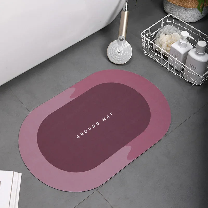 1PC Bathroom Bath Mat 40*60CM Non Slip Home Bathroom Rug Super Absorbent Shower Carpet Fast Drying Carpet Shower TubDoormat