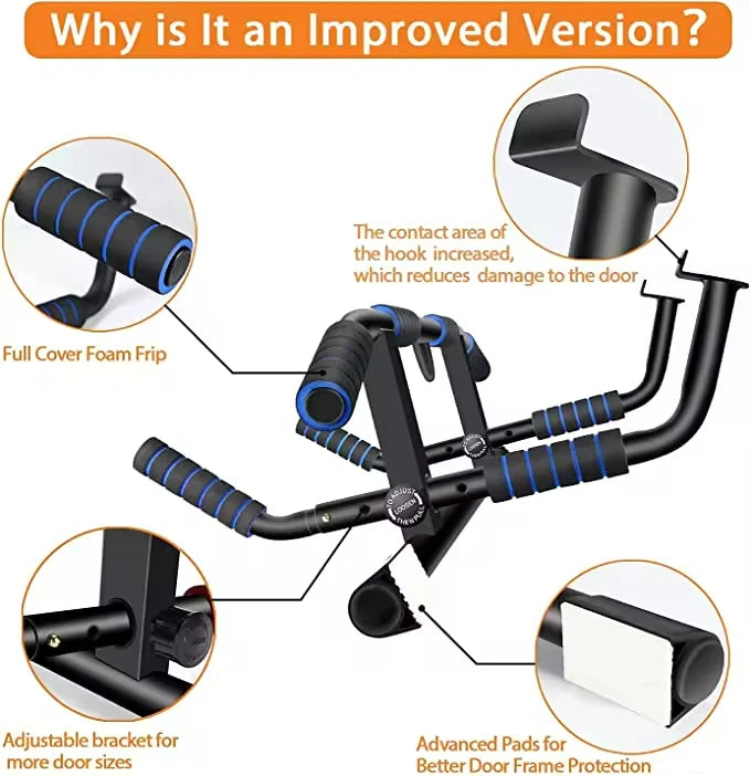Strength Training Pull-Up Bars With No Screws For Easy Door Frame Installation Doorway Pull Up Bar Home Door Frame Dip Bar
