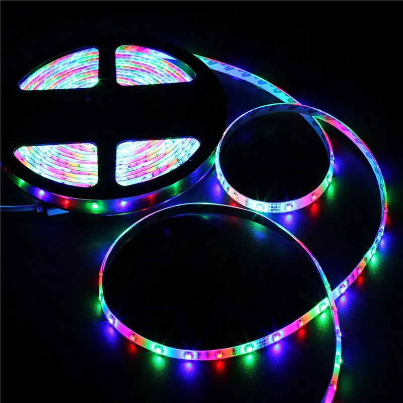 -FQYL 5M RGB Light Strip 3528 300LED Flexible LED Strip Light With 44 Key Remote+Controller For Christmas Living Room Bedroom
