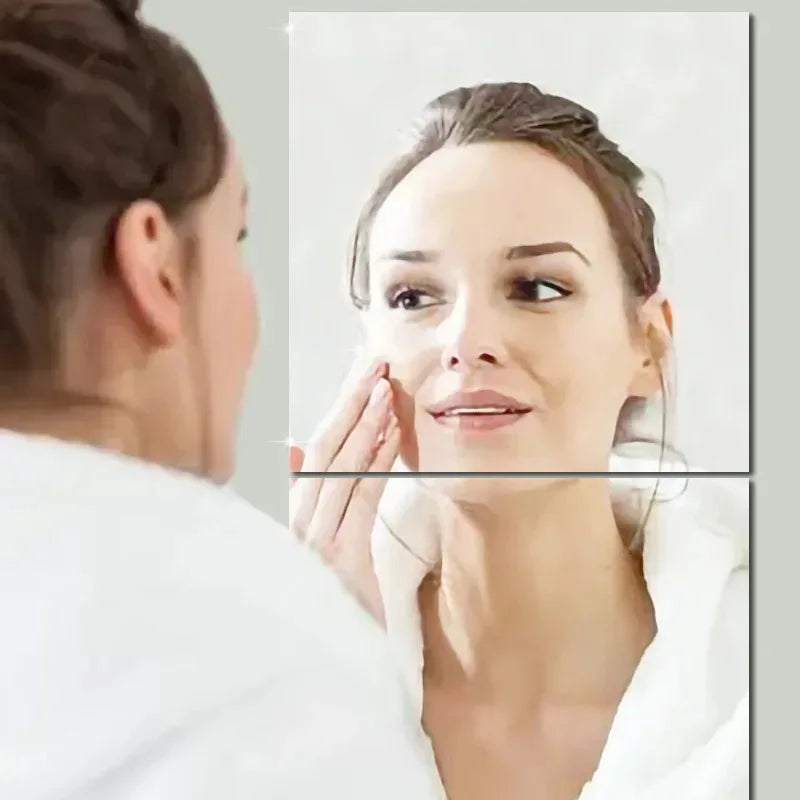 3D Self-adhesive Mirror Wall Stickers, 4 Pieces, Size 20/30 cm, Suitable for DIY Decoration in Homes, Offices, Bedrooms, etc.