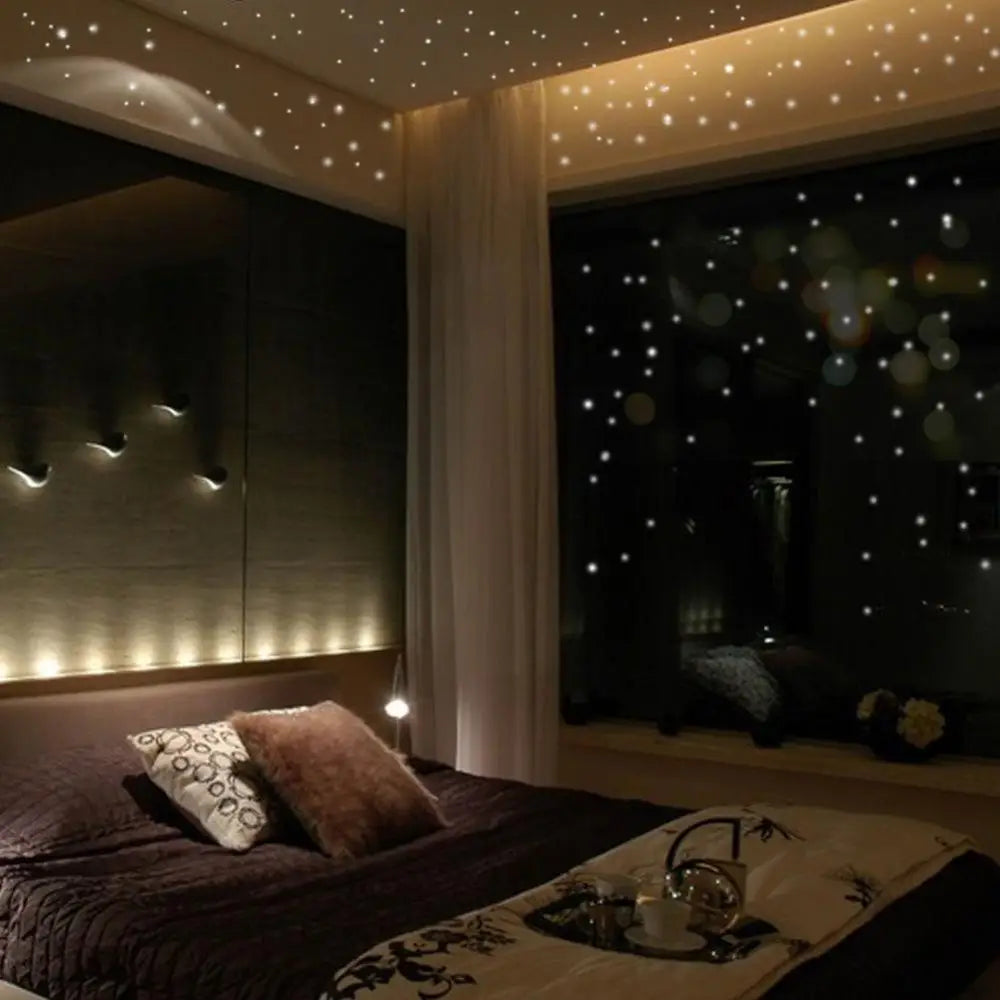 407 Pcs Round Dots Wall Stickers Polka Circles Night Luminous Star Ceiling Decals Glow In The Dark Peel Art Mural For Kids Room