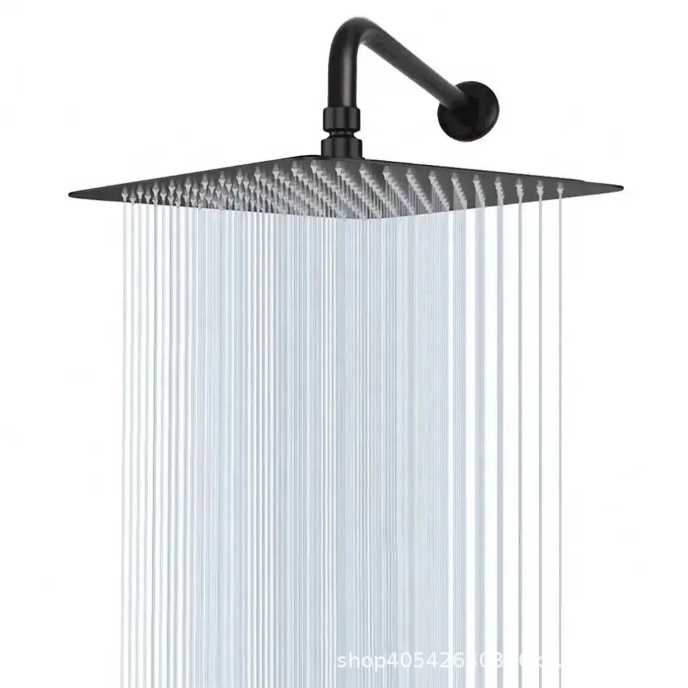 4/6/8/10/12 inch pressurized rain shower head stainless steel square round rain shower head large water outlet shower head