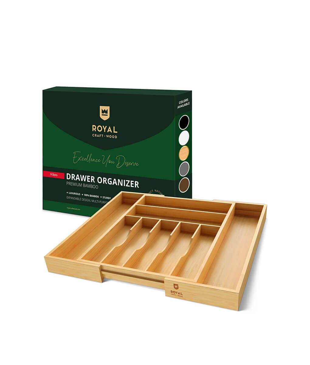 Silverware Drawer Organizer 9 Slots-1