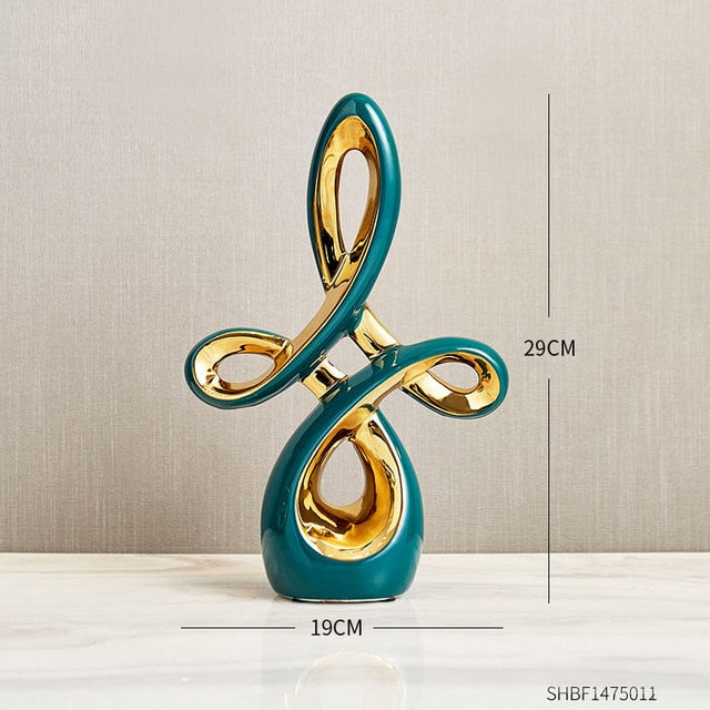 Abstract Sculpture Ceramic Statue Home Décor Figurines-11