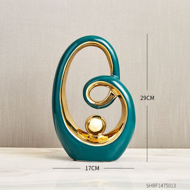Abstract Sculpture Ceramic Statue Home Décor Figurines-13